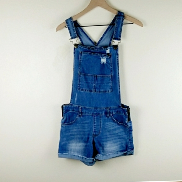 Wild Blue Denim - Distressed Womens Denim Overalls